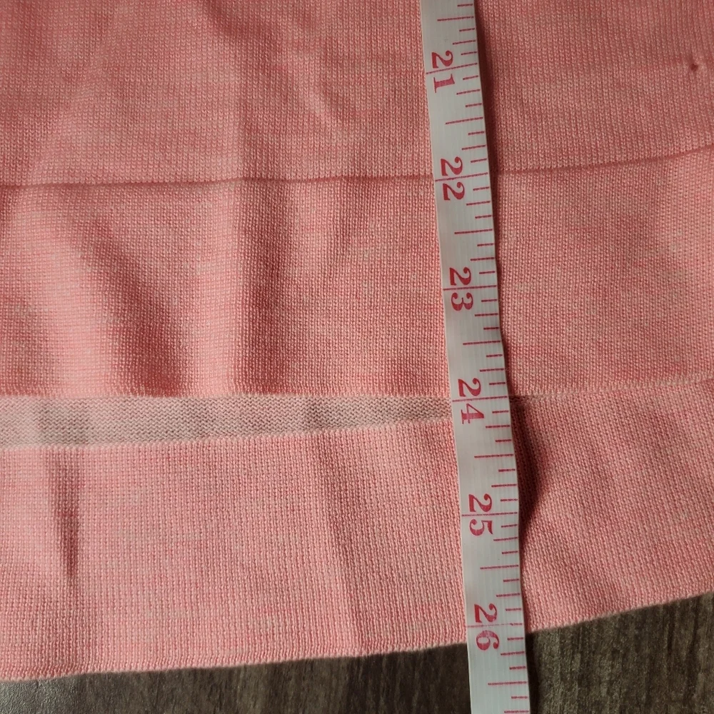 J. Crew Women's Long Sleeve Coral Pink Merino Wool Blend Sweater Size Large NWOT